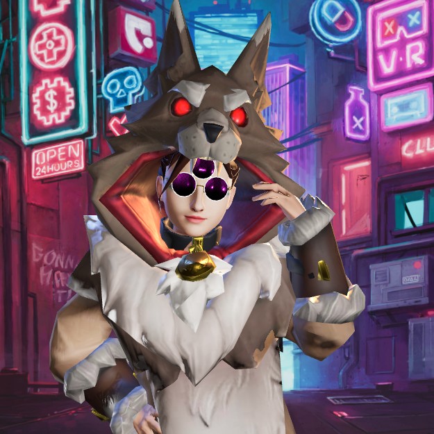 Cyberpunk Futuristic VR Avatar of Me with a Wolf Suit